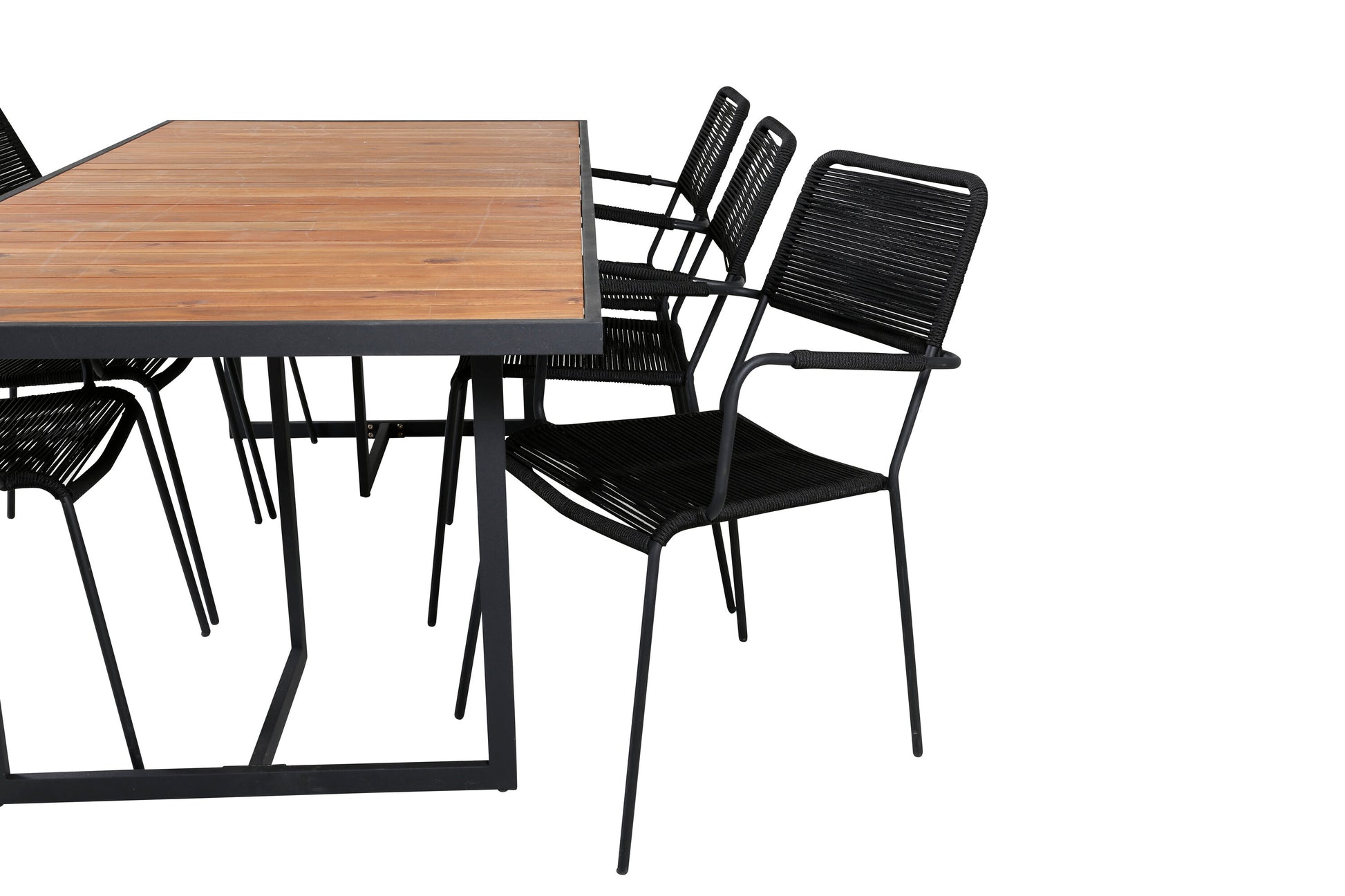 Khung Matbord med Lindos Stolarna Matgrupp