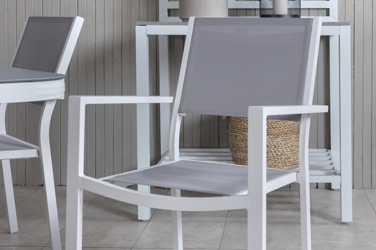 Virya Matbord med Copacabana Stolarna – Bord: 74x160x90 Stol: 60,5x88x56,5