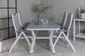 Virya Matbord med Albany Stolarna – Bord: 74x160x90 Stol: 73x108x59