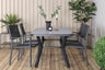 Virya Matbord med Copacabana Stolarna – Bord: 74x160x90 Stol: 60,5x88x56,5