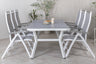 Virya Matbord med Albany Stolarna – Bord: 74x200x100 Stol: 73x108x59