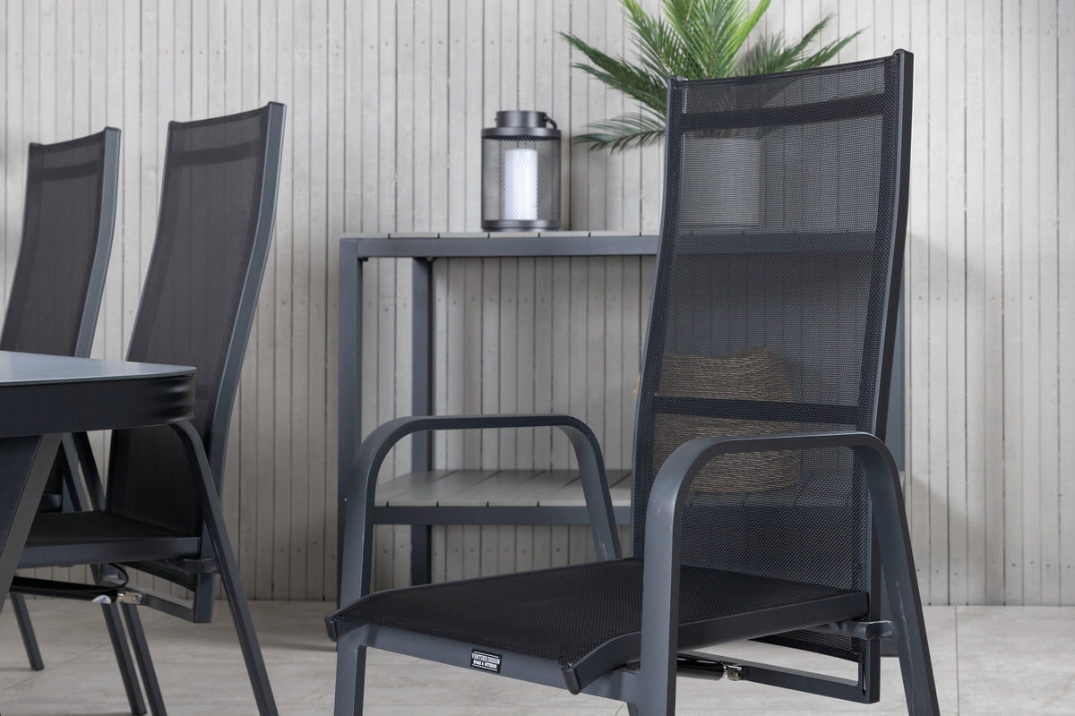 Virya Matbord med Copacabana Stolarna – Bord: 74x200x100 Stol: 65x110x56,5