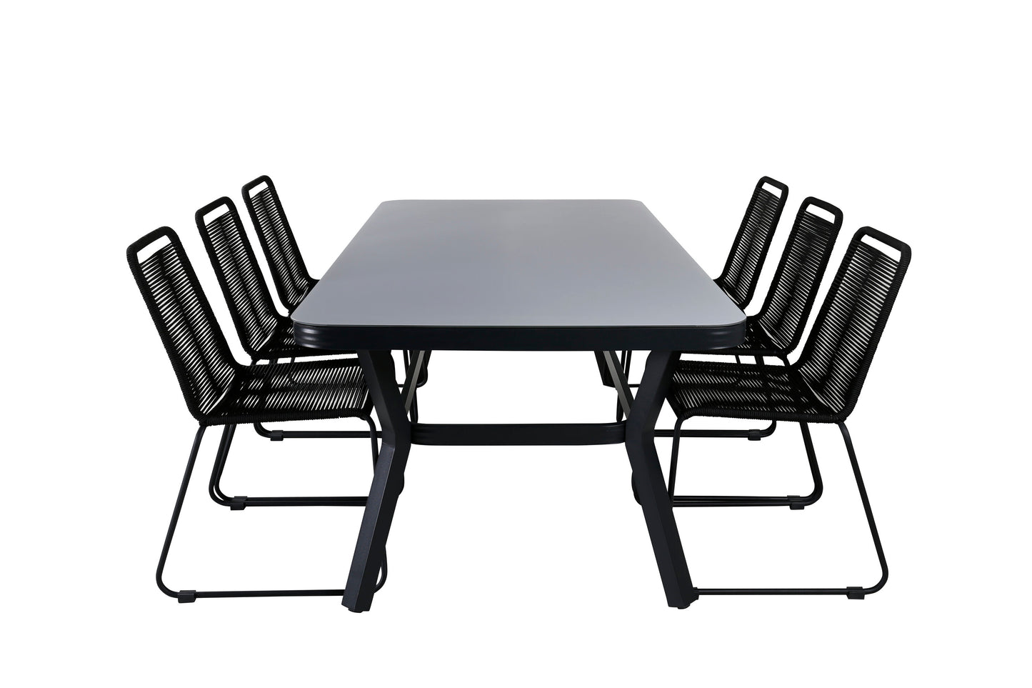 Virya Matbord med Lindos Stolarna Matgrupp