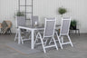 Levels Matbord med Albany Stolarna – Bord: 75x160x100 Stol: 67x109,5x59