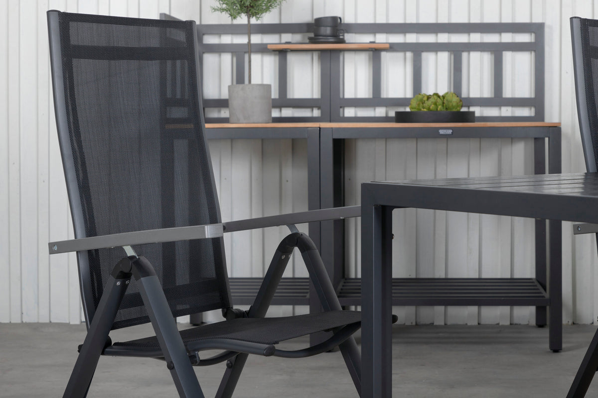 Break Matbord med Albany Stolarna – Bord: 74x205x90 Stol: 67x109,5x59