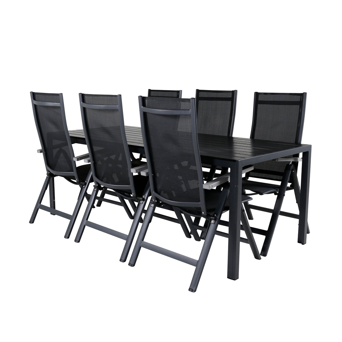 Break Matbord med Albany Stolarna – Bord: 74x205x90 Stol: 67x109,5x59