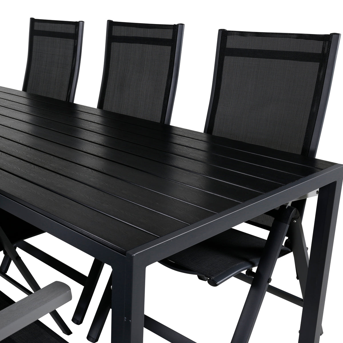 Break Matbord med Albany Stolarna – Bord: 74x205x90 Stol: 67x109,5x59