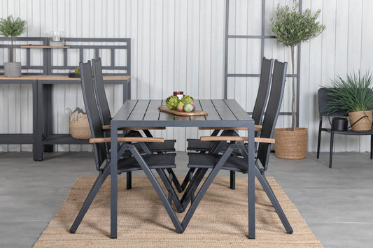 Break Matbord med Panama Stolarna – Bord: 74x150x90 Stol: 75x108x59