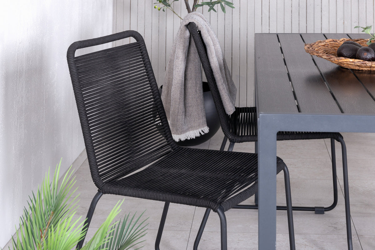 Break Matbord med Lindos Stolarna – Bord: 74x150x90 Stol: 59x86x57