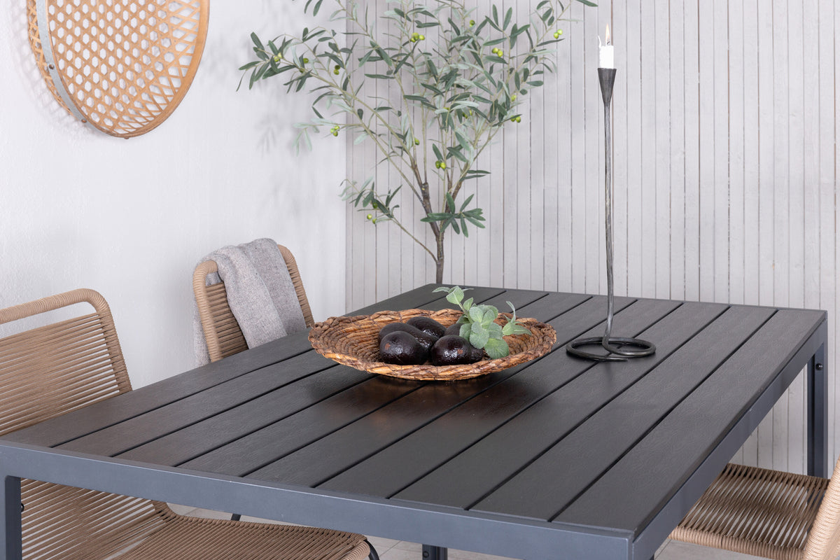 Break Matbord med Lindos Stolarna – Bord: 74x150x90 Stol: 59x86x57