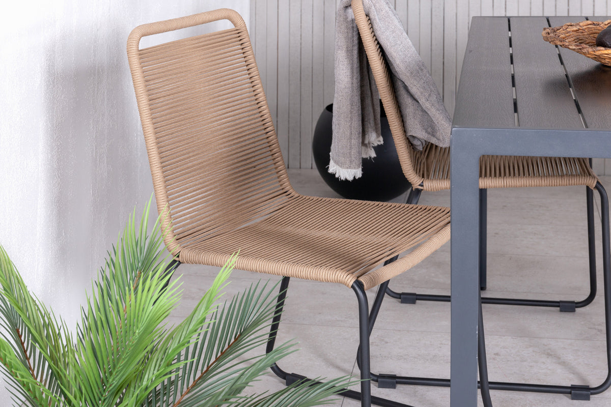 Break Matbord med Lindos Stolarna – Bord: 74x150x90 Stol: 59x86x57