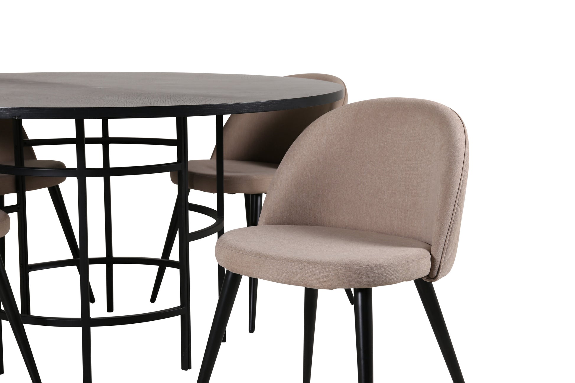 Copenhagen Matbord med Velvet Stolarna Matgrupp