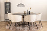 Copenhagen Matbord med Berit Stolarna – Bord: ⌀140 Stol: 55x78x55