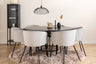 Copenhagen Matbord med Berit Stolarna – Bord: ⌀140 Stol: 55x78x55