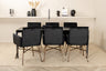 Pelle Matbord med Petra Stolarna – Bord: 75x190x90 Stol: 60x87x57