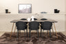 Petra Matbord med Vault Stolarna – Bord: 75x190x90 Stol: 61,5x80x46