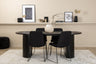 Bianca Matbord med Muce Stolarna – Bord: 75x200x90 Stol: 63x84x43