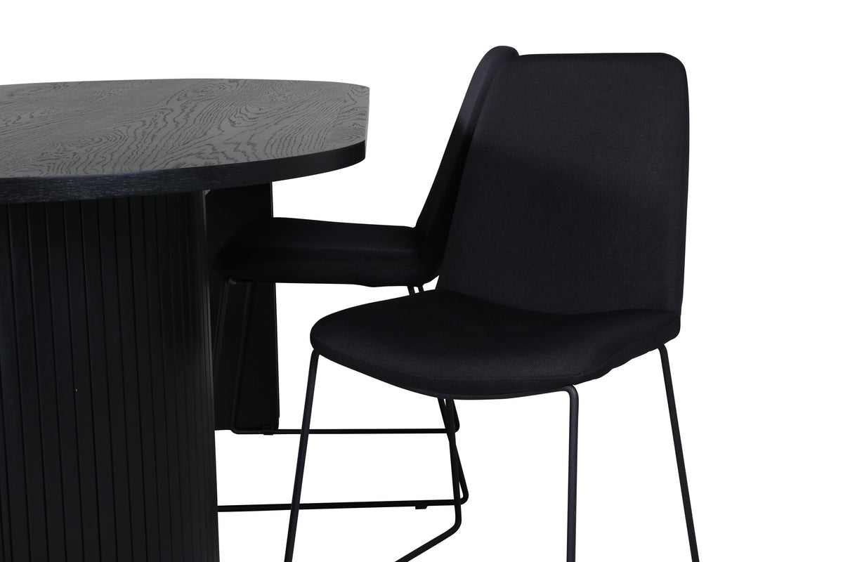 Bianca Matbord med Muce Stolarna – Bord: 75x200x90 Stol: 63x84x43