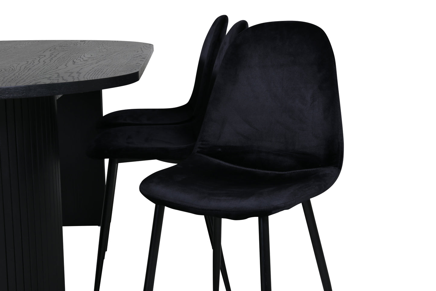 Bianca Matbord med Polar Stolarna – Bord: 35x200x90 Stol: 53,3x88x42,5