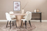 Bianca Matbord med Polar Stolarna – Bord: ⌀110 Stol: 53x87x44