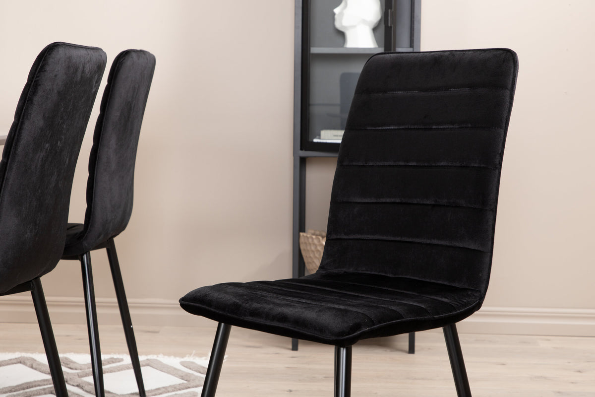 Piazza Matbord med Windu Stolarna – Bord: 76x180x90 Stol: 49x94x43
