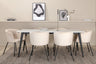 Jimmy Matbord med Berit Stolarna – Bord: 76x195x90 Stol: 55x78x55