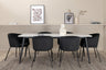 Jimmy Matbord med Berit Stolarna – Bord: 76x195x90 Stol: 55x78x55