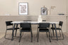 Jimmy Matbord med Kenth Stolarna – Bord: 76x195x90 Stol: 52x76x40