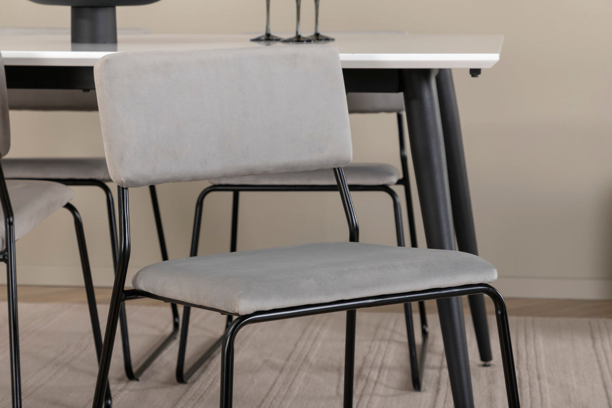 Jimmy Matbord med Kenth Stolarna – Bord: 76x150x90 Stol: 52x76x40
