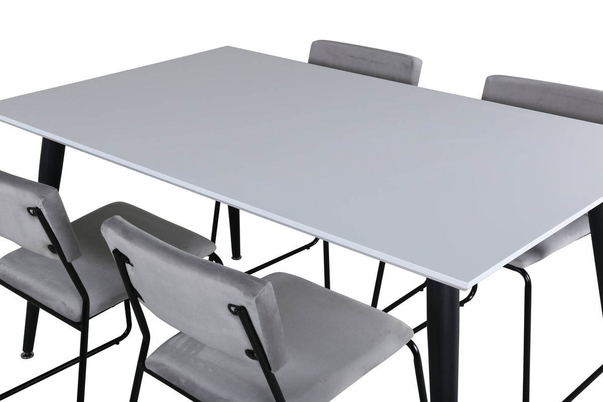 Jimmy Matbord med Kenth Stolarna – Bord: 76x150x90 Stol: 52x76x40