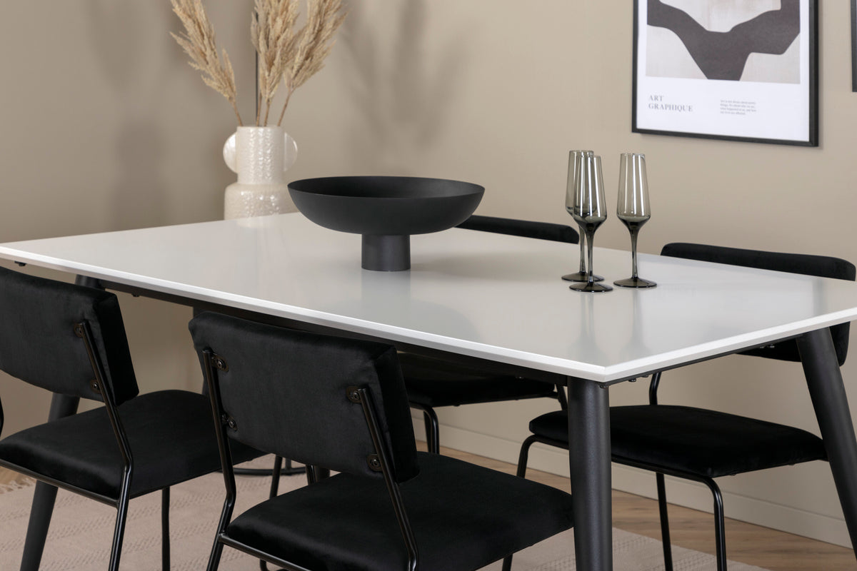 Jimmy Matbord med Kenth Stolarna – Bord: 76x150x90 Stol: 52x76x40