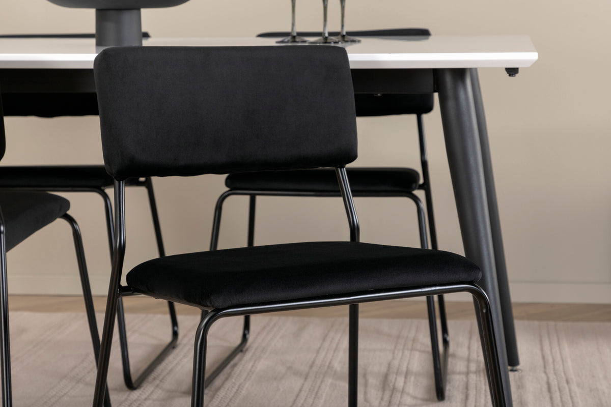 Jimmy Matbord med Kenth Stolarna – Bord: 76x150x90 Stol: 52x76x40