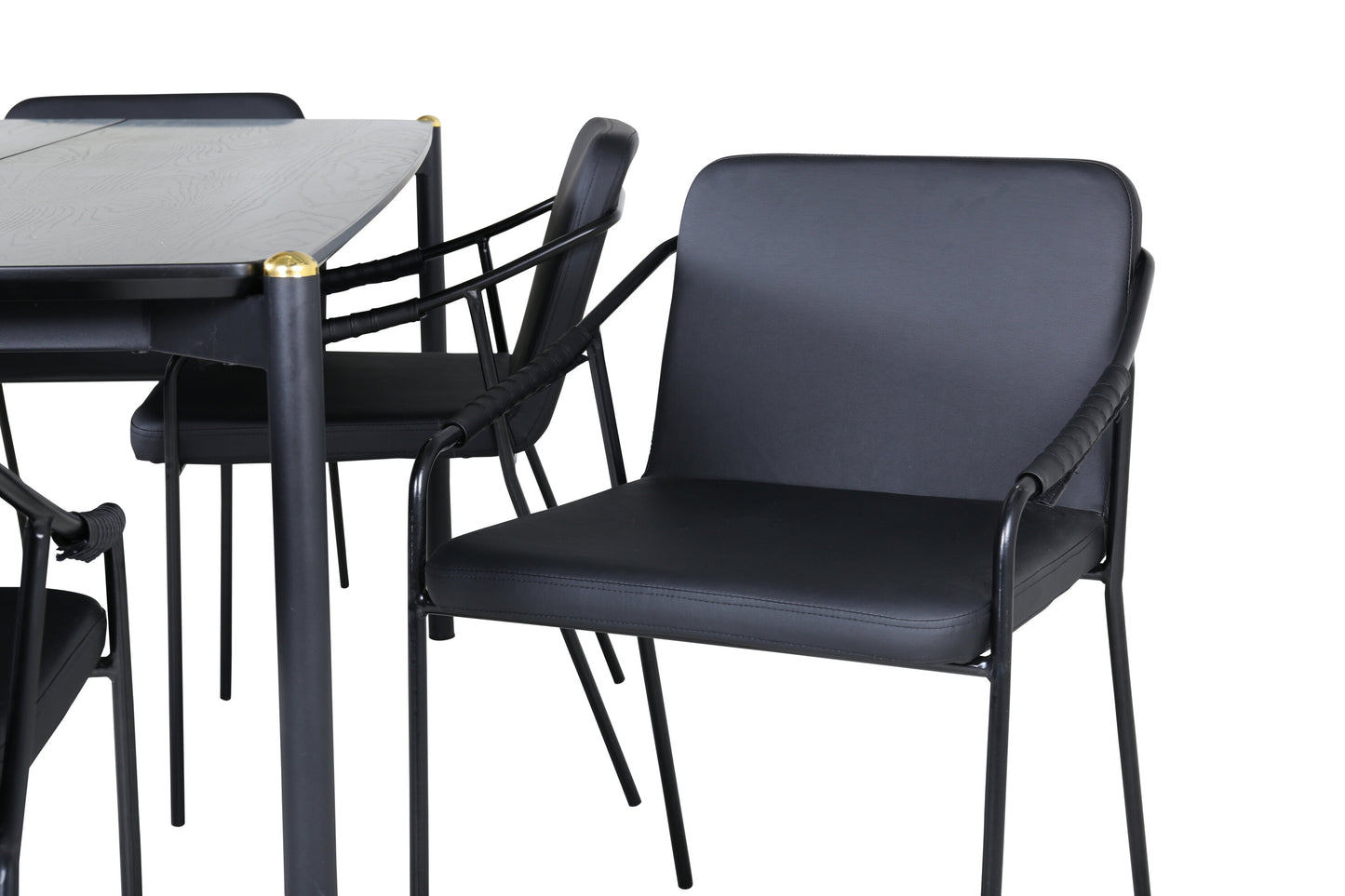 Pelle Matbord med Tvist Stolarna Matgrupp