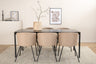 Pelle Matbord med Berit Stolarna – Bord: 75x190x90 Stol: 55x78x55