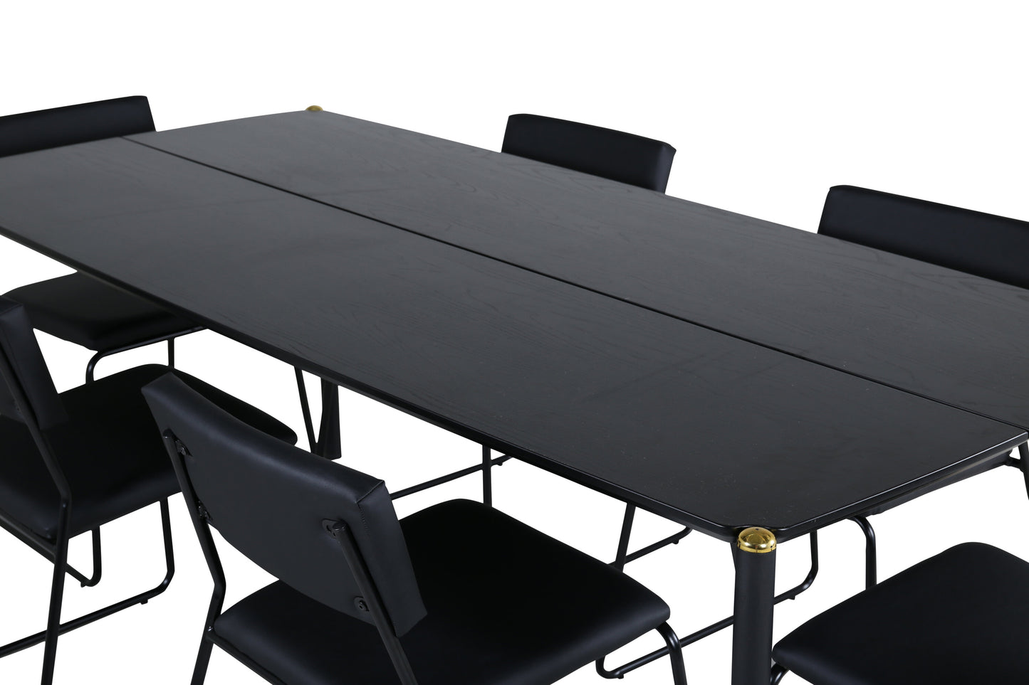 Pelle Matbord med Kenth Stolarna Matgrupp