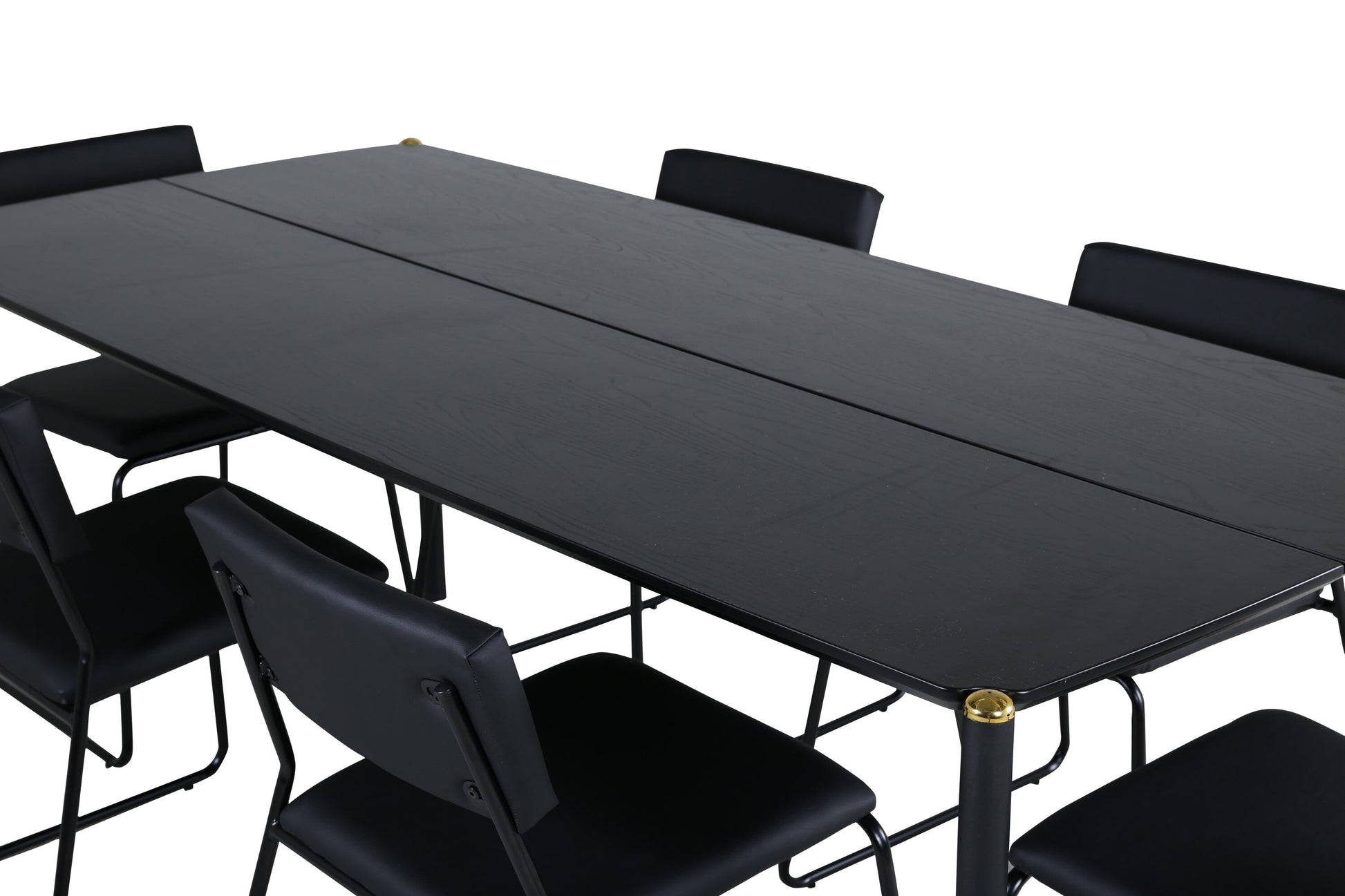 Pelle Matbord med Kenth Stolarna Matgrupp
