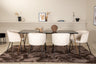 Petra Matbord med Berit Stolarna – Bord: 75x190x90 Stol: 55x78x55
