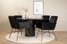 Marbs Matbord med Petra Stolarna – Bord: ⌀110 Stol: 60x87x57
