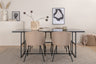 Leif Matbord med Berit Stolarna – Bord: 74x200x90 Stol: 55x78x55
