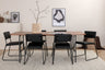 Uno Matbord med Kenth Stolarna – Bord: 74x200x90 Stol: 52x76x40