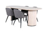 Bianca Matbord med Velvet Stolarna – Bord: 75x200x90 Stol: 57x76,5x50