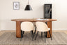 Bianca Matbord med Velvet Stolarna – Bord: 52x200x90 Stol: 57x76,5x50
