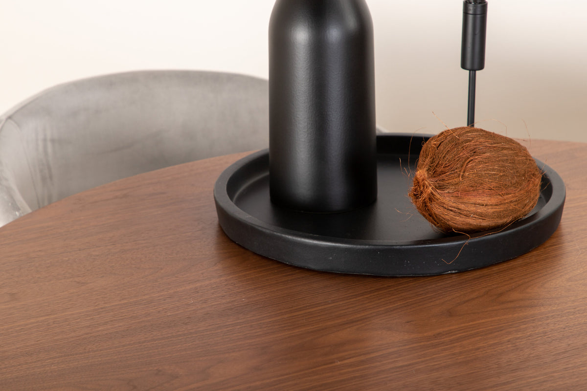 Bianca Matbord med Berit Stolarna – Bord: ⌀110 Stol: 55x78x55