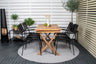 Kenya Matbord med Lindos Stolarna – Bord: 75x120x70 Stol: 66x85x55