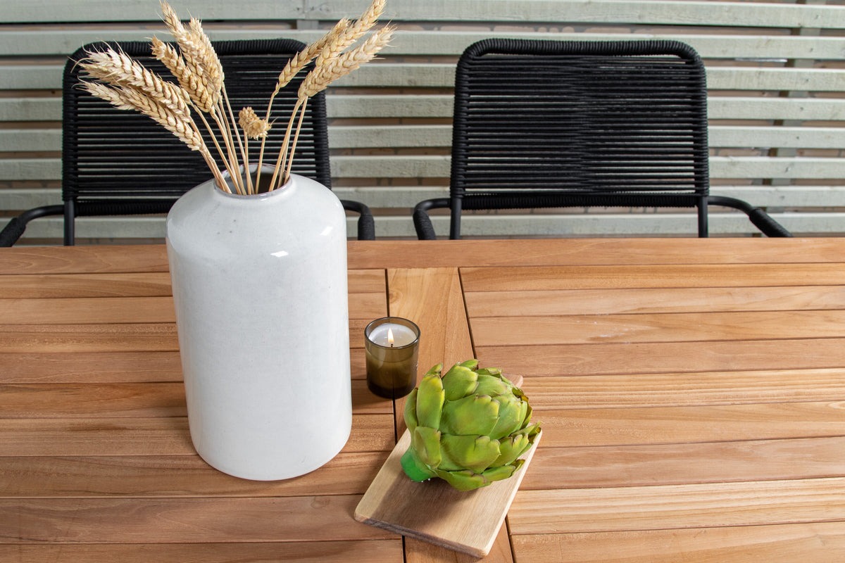 Kenya Matbord med Lindos Stolarna – Bord: 75x120x70 Stol: 66x85x55
