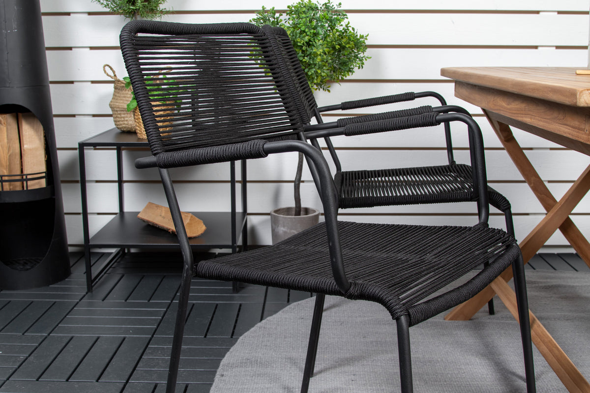 Kenya Matbord med Lindos Stolarna – Bord: 75x120x70 Stol: 66x85x55
