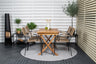Kenya Matbord med Lindos Stolarna – Bord: 75x120x70 Stol: 66x85x55