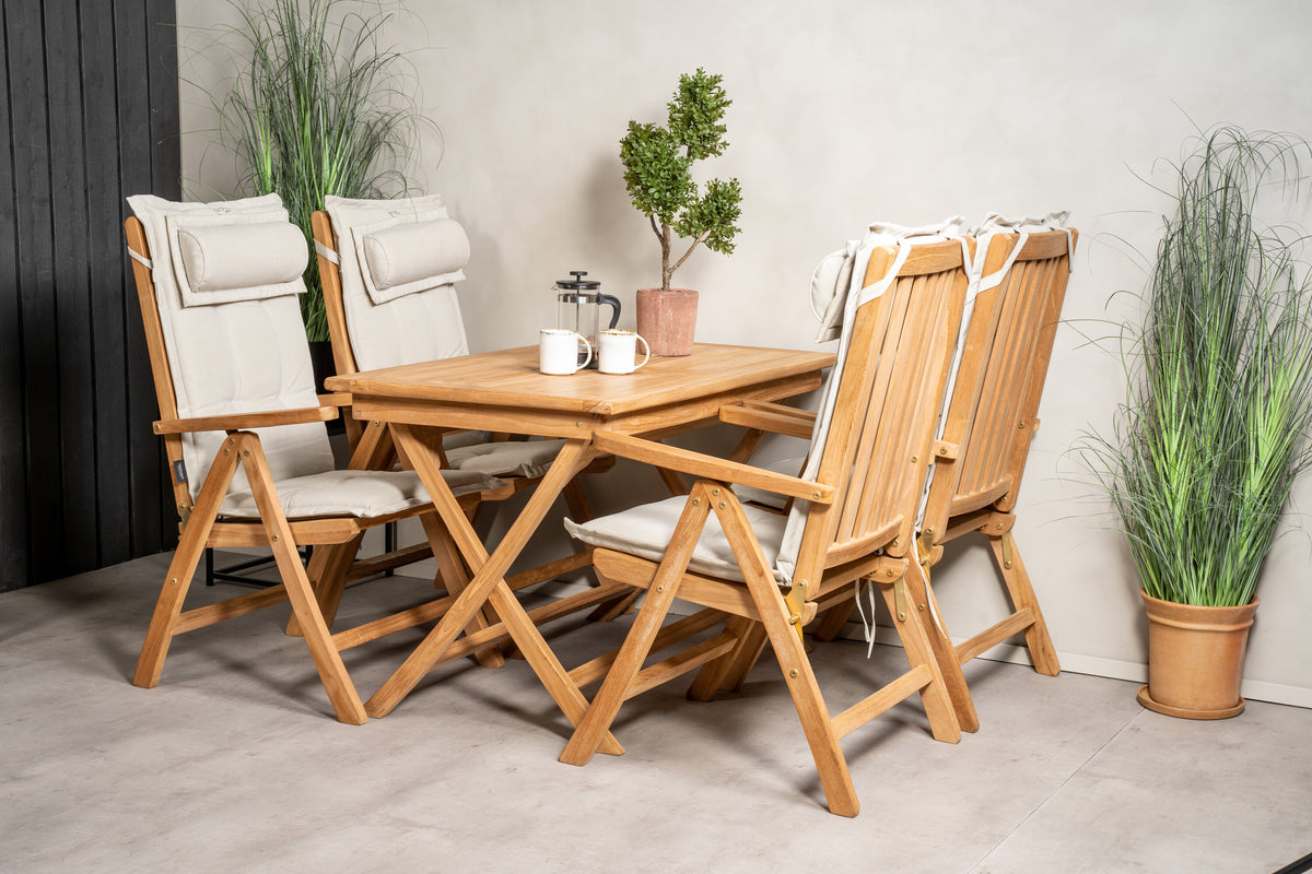 Kenya Matbord med Kenya Stolarna – Bord: 75x120x70 Stol: 73x105x62