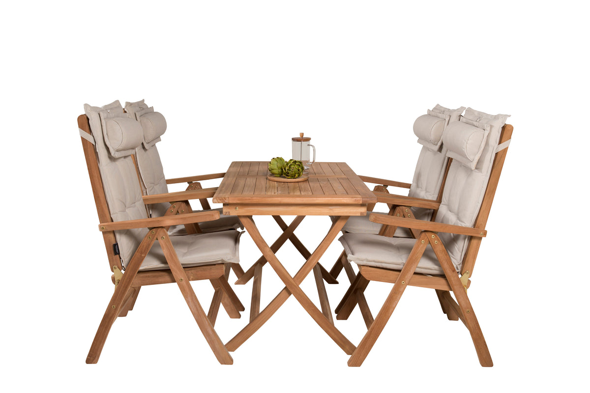 Kenya Matbord med Kenya Stolarna – Bord: 75x120x70 Stol: 73x105x62