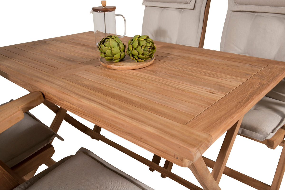 Kenya Matbord med Kenya Stolarna – Bord: 75x120x70 Stol: 73x105x62